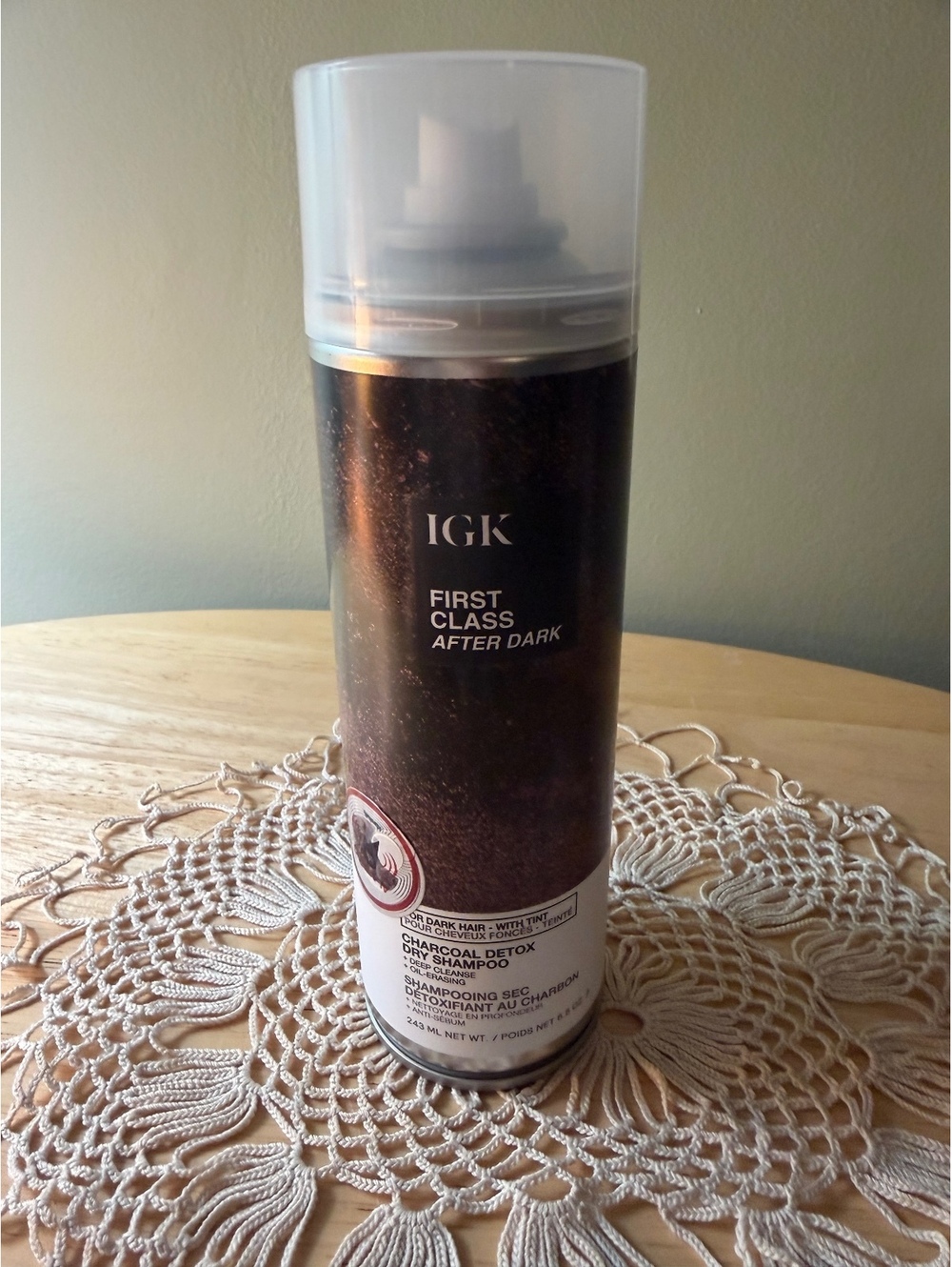 IGK First Class After Dark Dry Shampoo- For Dark Hair (With Tint)